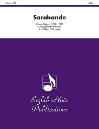 Claude Debussy (Arr, Keith  Kinder) Sarabande 2 Fl | 2 Klar