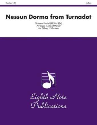 Giacomo Puccini (Arr, David Marlatt) Nessun Dorma from Turnadot 2 Fl | 2 Klar