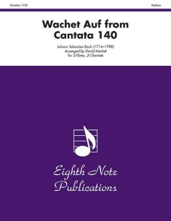 Johann Sebastian Bach (Arr, David Marlatt) Wachet Auf from Cantata 140 2 Fl | 2 Klar