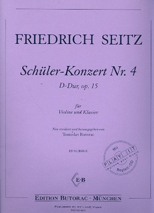 Konzert D-Dur op.15 Nr.4 (+CD) fr Violine und Klavier