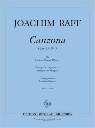 Raff, Joachim Canzona op. 85 / 5 Violoncello Klavier