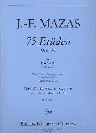 75 Etden op.36 Band 1 fr Violine