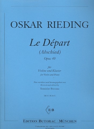 Le dpart op.40 fr Violine und Klavier