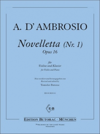 d`Ambrosio, Alfredo Novelletta 1 opus 16 Violine und Klavier