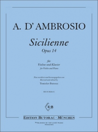 Sicilienne op. 14 fr Violine und Klavier