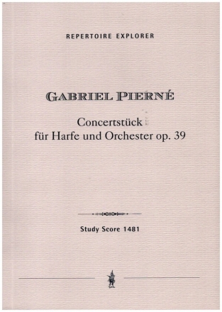 Concertstck op.39 fr Harfe und Orchester Studienpartitur