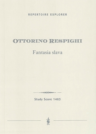 Respighi, Ottorino Fantasia Slava fr Klavier und Orchester Studienpartitur