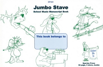 : Jumbo 4 Stave Bulk 20 pack manuscript paper