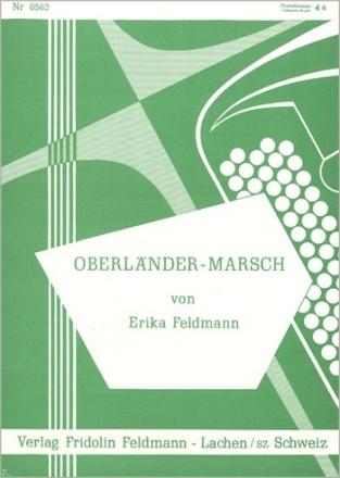 Erika Feldmann Oberlnder Marsch Einzelausgabe Akkordeon