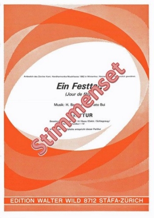 arr. Renato Bui / Herm. Baur Ein Festtag Akkordeon-Orchester Stimmen-Set