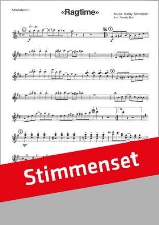 Hardy Schneiders Ragtime Akkordeon-Orchester Stimmen-Set