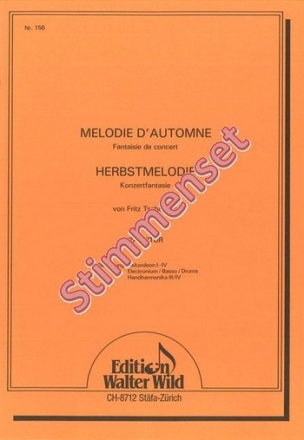 Tschannen, Fritz Melodie d'Automne Akkordeon-Orchester Stimmen-Set