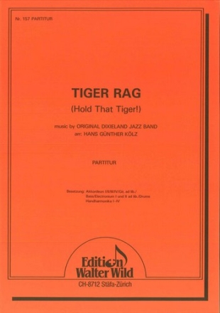 arr. Hans-Gnther Klz Tiger Rag Akkordeon-Orchester Partitur