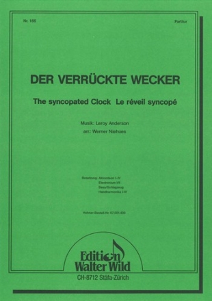 Werner Niehues Der verckte Wecker Akkordeon-Orchester Partitur