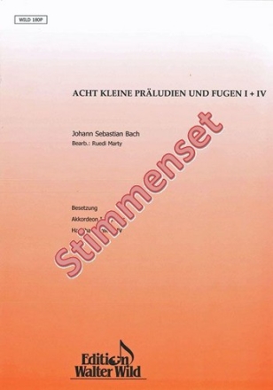 Ruedi Marty 8 kleine Prludien Akkordeon-Orchester Stimmen Set