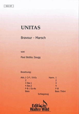 Bobby Zaugg Unitas Akkordeon-Orchester Partitur