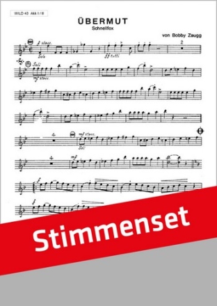 Bobby Zaugg bermut Akkordeon-Orchester Stimmen-Set