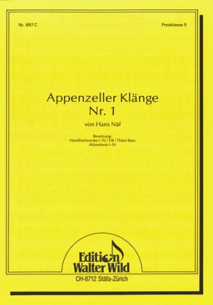 Hans Nf Appenzeller Klnge Nr. 1 Akkordeonorchester / Einzelausgabe 1. Akkordeon (Solo)