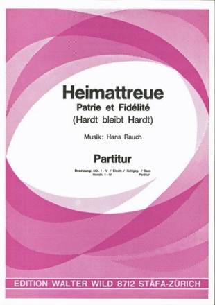 Hans Rausch Heimattreue Akkordeon-Orchester Partitur