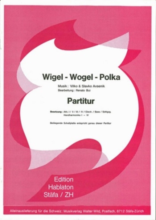 V.S.Avsenik / arr. R.Bui Wigel-Wogel-Polka Akkordeon-Orchester Partitur