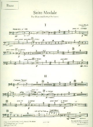 Suite modale for flute and string orchestra parts (4-4-3-2-2)