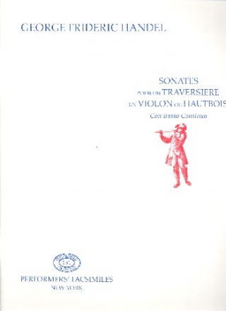 Sonates pour flte traversire (violon/hautbois) et Bc facsimile