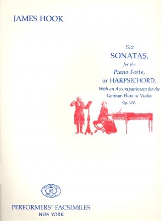 6 Sonatas op.54 for flute (violin) and pianoforte (harpsichord) facsimile (score)