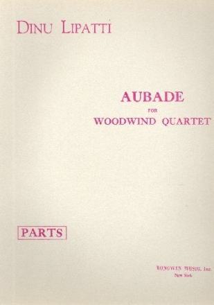 Aubade for flute, oboe, clarinet and bassoon parts