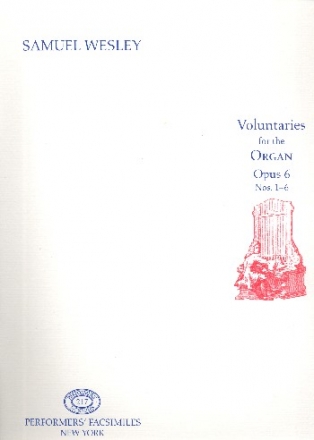 12 Voluntaries op.6 vol.1 (nos.1-6) for organ facsimile