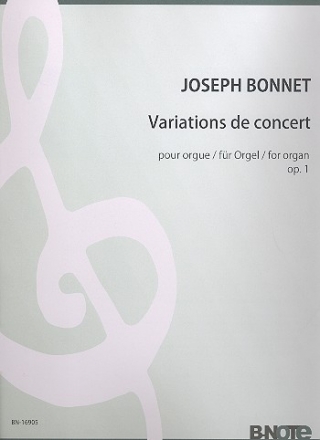 Variations de concert op.1 fr Orgel