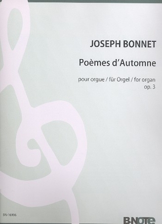 Pomes d'automne op.3 pour orgue