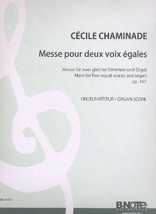 Messe op.167 fr 2 gleiche Stimmen und Orgel Partitur