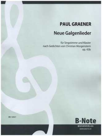 Neue Galgenlieder op.43b Band 2 fr Singstimme und Klavier