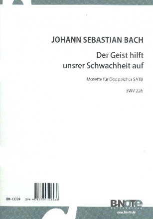 Der Geist hilft unserer Schwachheit auf BWV226 fr 2 gem Chre a cappella Chorpartitur