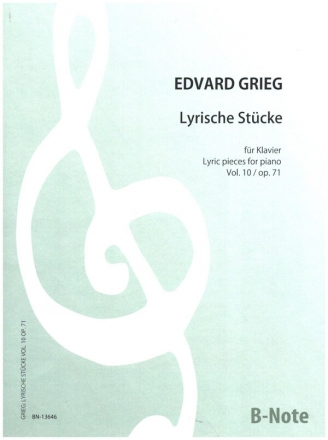 Lyrische Stcke Band 10 op.71 fr Klavier