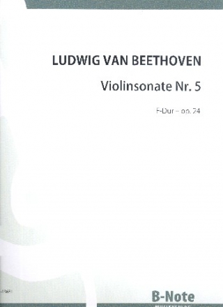 Sonate F-Dur Nr.5 op.24 fr Violine und Klavier