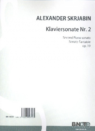 Sonate Nr.2 op.19 fr Klavier