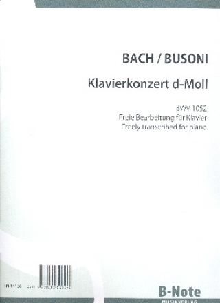 Konzert d-Moll fr Klavier, Streicher und Bc BWV1052 fr 2 Klaviere Partitur