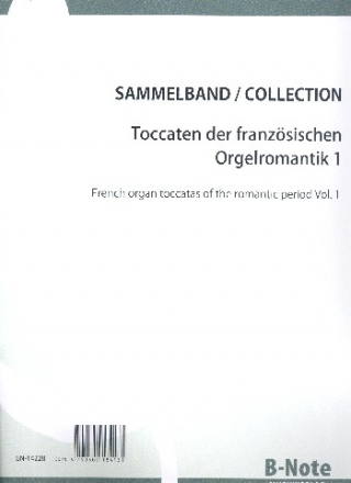 Toccaten der franzsischen Romantik Band 1 fr Orgel