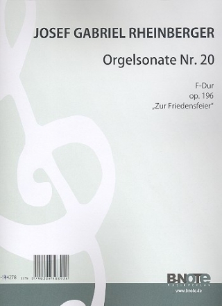 Sonate F-Dur Nr.20 op.196 fr Orgel