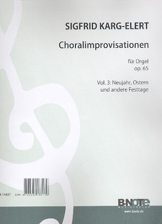 66 Choralimprovisationen op.65 Band 3 fr Orgel