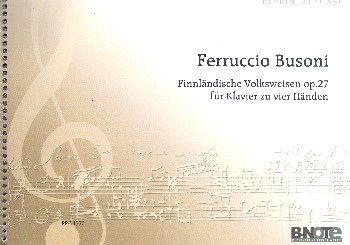 Finnlndische Volksweisen op.27 fr Klavier zu 4 Hnden Partitur