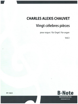 Vingt clebres pices vol.3 pour orgue