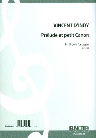 Prlude et petit canon op.38 fr Orgel