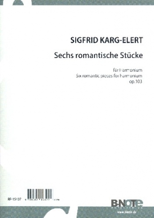 6 romantische Stcke op.103 fr Harmonium