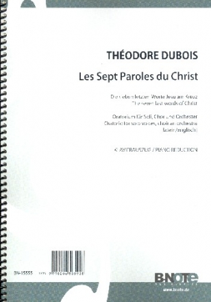 Les sept paroles du Christ fr Soli, gem Chor und Orchester Klavierauszug (en/la)