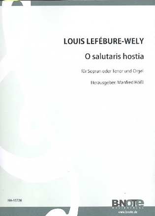 O salutaris hostia fr Sopran (Tenor) und Orgel Partitur