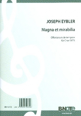 Magna et mirabilia fr gem Chor und orgel Partitur