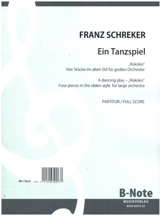 Ein Tanzspiel - Suite fr Orchester Partitur