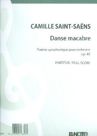 Danse macabre op.40 fr Orchester Partitur